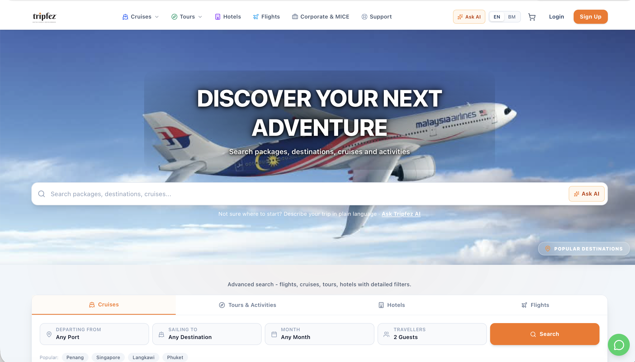 Tripfez B2C Marketplace real application screenshot